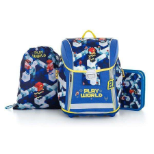 OXYBAG iskolatáska szett - kék Playworld iskolatáska