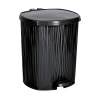 Özer Plastik Waves pedálos szemetes kivehető vödörrel Fekete 11L
