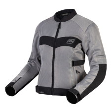 Ozone Női kabát motorkerékpárhoz Ozone Dart ezüst-fekete motoros kabát