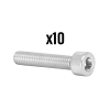 P2R (Motorisé) P2R CHC 6 lapú süllyesztett fejű csavar M6 x 20 mm króm (10 db/csomag) P2R (Motorisé) Motor alkatrészek Csavarok és alkatrészek