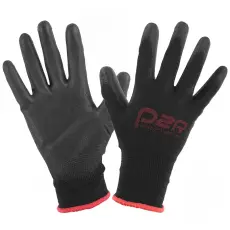 P2R (Motorisé) P2R POLYURETHANE műhelykesztyű fekete CE minősítésű - 8-as (M) méret (pár) P2R (Motorisé) Műhely felszerelések, eszközök Munkaruházat