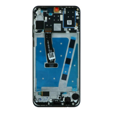  P4-02352RPW Gyári Huawei P30 Lite 48Mp ezüst LCD kijelző érintővel kerettel előlap mobiltelefon előlap