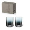  P.M.PM0240DBLU Üdítőspohár színes üvegből, 290ml, 2 db-os szett, Dark Blue