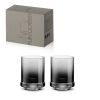  P.M.PM0240SMGR Üdítőspohár színes üvegből, 290ml, 2 db-os szett, Smoke Grey