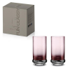  P.M.PM0241PURP Long Drink pohár színes üvegből, 370ml, 2 db-os szett, Purple