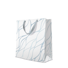 P.W.AGB1022004 Fluid Waves papír ajándéktáska premium italos 12x37x10cm ajándéktasak