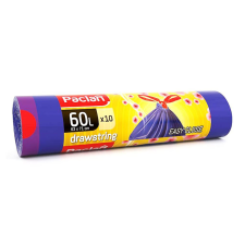  PACLAN ZÁRSZALAGOS ILLATOS SZEMETESZSÁK 60L (10DB/TEKERCS) 63CMX71CM tisztító- és takarítószer, higiénia