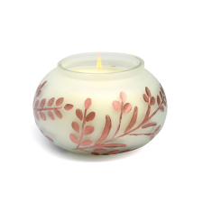 Paddywax CYPRESS & FIR illatgyertya díszített üvegtartályban 9,oz/255g, gyertya