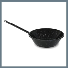  Paella nyeles serpenyő zománcozott 24 cm a13378 edény