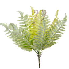  Páfrány bokor 11 ágú 42cm dekorációs kellék