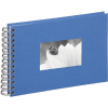 Pagna 24x17cm fehér lapos spirálos kék fotóalbum p1210906