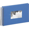 Pagna 24x17cm fehér lapos spirálos kék fotóalbum (P1210906)