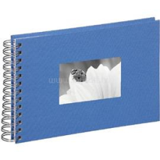 Pagna 24x17cm fehér lapos spirálos kék fotóalbum (P1210906) fényképalbum