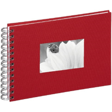Pagna 24x17cm fehér lapos spirálos piros fotóalbum p1210903 fényképalbum