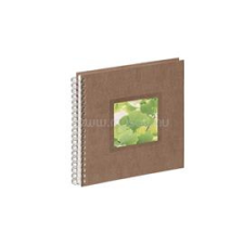 Pagna Nature Ginkgo 24x25cm szövet spirálos barna fotóalbum (P1219311) fényképalbum