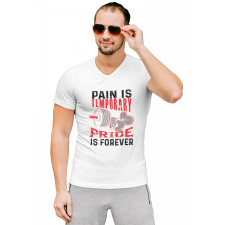  Pain is temporary, pride is forever - Férfi V Nyakú Póló férfi póló