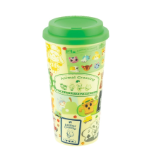 Paladone Animal Crossing Travel Mug, 450 ml, Official Nintendo Licenc, Műanyag, Utazó bögre bögrék, csészék