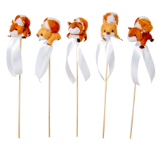  Pálcás mókus 5db/csom (db ár) dekorációs kellék