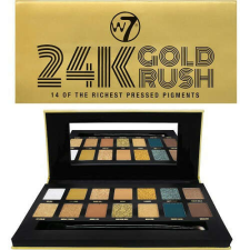 Paletta szemhéjpúderek, W7, 24K Gold Rush, 14 árnyalat szemhéjpúder