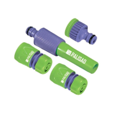 PALISAD 1/2-3/4" 4db-os szett, szórópisztoly autoStop tömlőcsatlakoztató öntözéstechnikai alkatrész