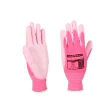 PALM GLOVES Kesztyű Buck pink - rózsaszín PW poliuretán tenyér 06-os XS védőkesztyű