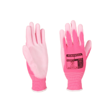 PALM GLOVES Kesztyű Buck pink - rózsaszín PW poliuretán tenyér 07-es S védőkesztyű
