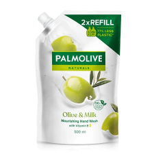 PALMOLIVE Folyékony szappan utántöltő, 0,5 l, PALMOLIVE Nourishing Olive and milk tisztító- és takarítószer, higiénia