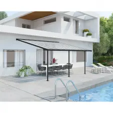 Palram Sierra 5400 antracit 3x5,46 pergola-kocsibeálló (703122) kerti tárolás