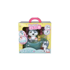 Pamper Petz: Pisilős Husky Kutyus Fürdőkáddal (Pelenkás Állatbébik) elektronikus játék