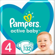 Pampers Active Baby, 4-es méret (132 db) - havi kiszerelés pelenka