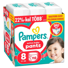 Pampers Active Baby Bugyipelenka 17kg+ XL 8 (112db) pelenka