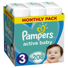 Pampers Active Baby havi Pelenkacsomag 6-10kg Midi 3 (208db) pelenka
