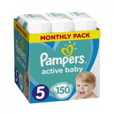 Pampers Active Baby Junior 5, 11-16 kg HAVI PELENKACSOMAG 150 db pelenka