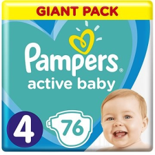 Pampers Active Baby méret 4 (76 db) 9–14 kg pelenka