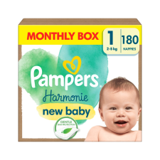 Pampers Harmonie pelenka 1, 2-5 kg, HAVI PELENKACSOMAG 180 db pelenka