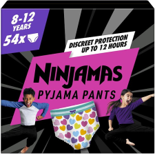 Pampers Ninjamas Pyjama Pants, szívecskés, 8-12 év (54 db) pelenka