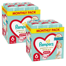 Pampers Premium Care Pants 2 havi Pelenkacsomag 15kg+ Junior 6 (186db) pelenka