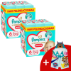 Pampers Premium Care Pants 2 havi Pelenkacsomag 15kg+ Junior 6 (186db) + Ajándék PAW Patrol Törölköző