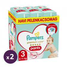 Pampers Premium Care Pants bugyipelenka 3, 6-11 kg HAVI PELENKACSOMAG 288 db pelenka