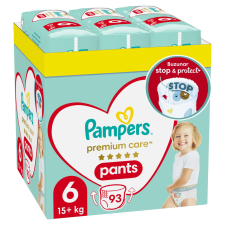 Pampers Premium Care Pants havi Pelenkacsomag 15kg+ Junior 6 (93db) pelenka