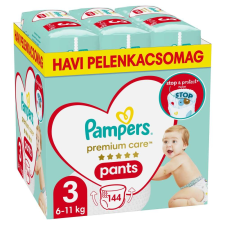 Pampers Premium Care Pants havi Pelenkacsomag 6-11kg Midi 3 (144db) pelenka
