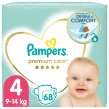 Pampers Premium Care Pelenka, 4 Méret, 68 db, 9kg-14kg pelenka