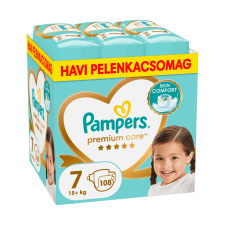 Pampers Premium Care pelenka 7, 15+ kg, HAVI PELENKACSOMAG 108 db pelenka