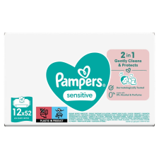  Pampers sensitiv nedves törlőkendő 12x52 db-os törlőkendő