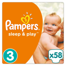 Pampers Sleep&amp;Play Nadrágpelenka 6-10kg Midi 3 (58db) pelenka