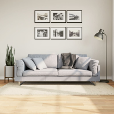  PAMPLONA krémszínű magas szálú bolyhos modern szőnyeg 80x150 cm lakástextília