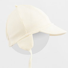  Pamut baba sapka napellenzővel New Baby Casually dressed cream, vel. 80/86
