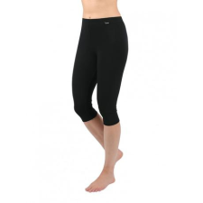 Pamut leggings - 3/4 capri - fekete M női nadrág