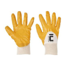  Pamut nitrilbe mártott kesztyű sárga HARRIER 7-es