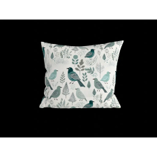  Pamut párnahuzat LEAFBIRD POLY 45x45 cm, fehér-zöld lakástextília